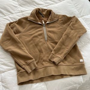 VUORI RESTORE HALF ZIP-WHEAT